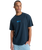 The Quiksilver Mens Flowers Surfing T-Shirt in Dark Navy