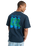The Quiksilver Mens Flowers Surfing T-Shirt in Dark Navy