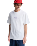 The Quiksilver Mens Flowers Surfing T-Shirt in Snow White