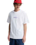 The Quiksilver Mens Flowers Surfing T-Shirt in Snow White
