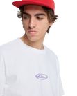 The Quiksilver Mens Flowers Surfing T-Shirt in Snow White
