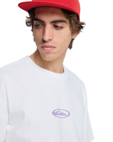 The Quiksilver Mens Flowers Surfing T-Shirt in Snow White