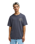 Curve Palm T-Shirt in Iron Gate