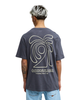 Curve Palm T-Shirt in Iron Gate