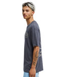 Curve Palm T-Shirt in Iron Gate