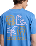 The Quiksilver Mens Tap In T-Shirt in Riviera