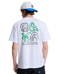 The Quiksilver Mens Tap In T-Shirt in White
