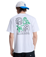 The Quiksilver Mens Tap In T-Shirt in White