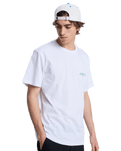 The Quiksilver Mens Tap In T-Shirt in White