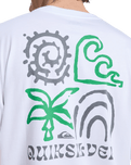 The Quiksilver Mens Tap In T-Shirt in White