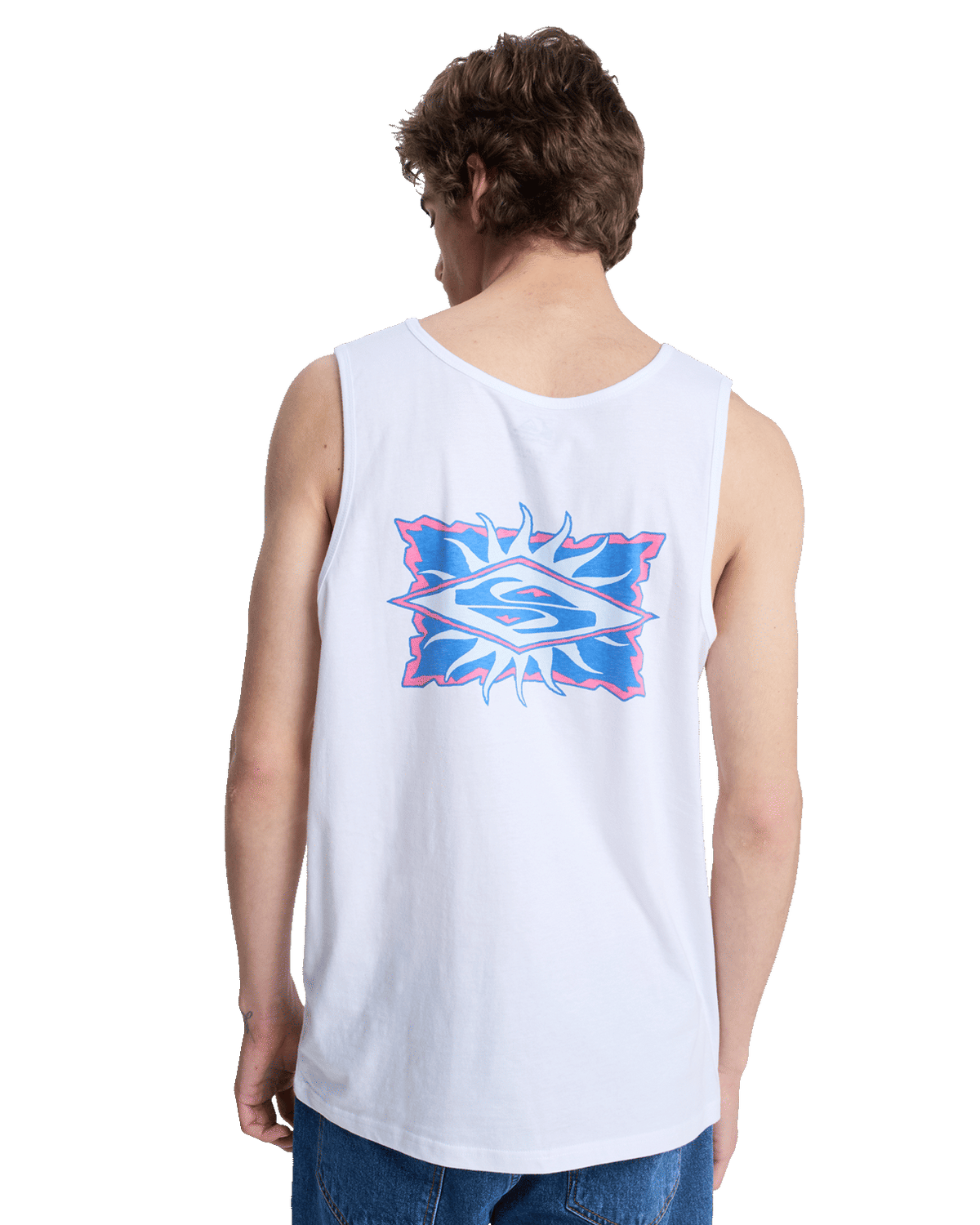 EV Starfish Stamp Vest in White