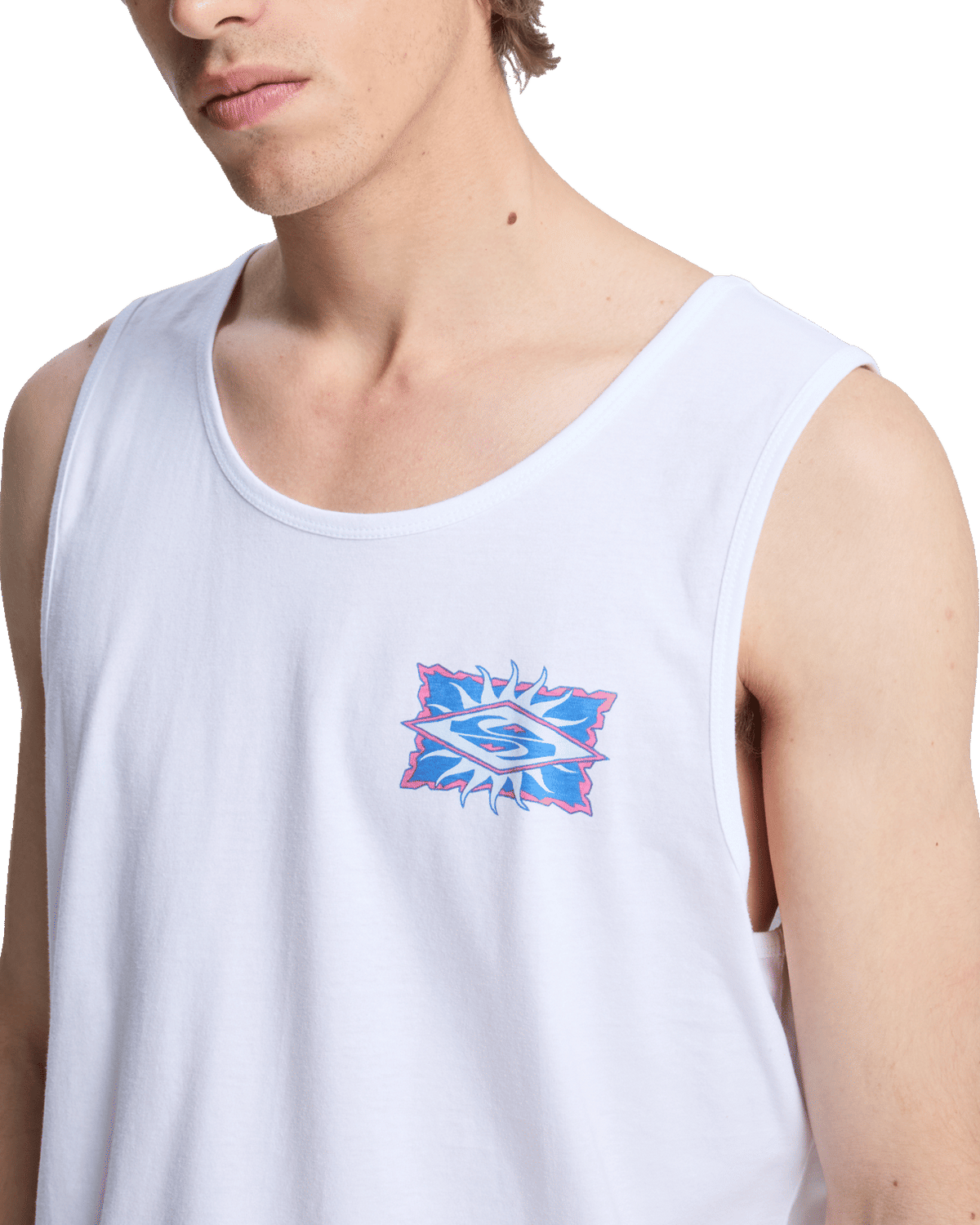 EV Starfish Stamp Vest in White