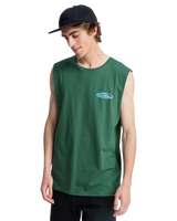 The Quiksilver Mens EV Quikglobe Muscle Vest in Forest