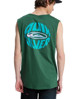 The Quiksilver Mens EV Quikglobe Muscle Vest in Forest