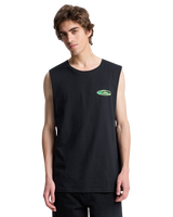 The Quiksilver Mens EV Quikglobe Muscle Vest in Black