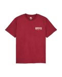 The Quiksilver Mens Ace Chest T-Shirt in Oxblood Red