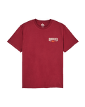 The Quiksilver Mens Ace Chest T-Shirt in Oxblood Red