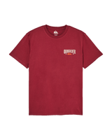 The Quiksilver Mens Ace Chest T-Shirt in Oxblood Red