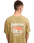 The Quiksilver Mens Deep House T-Shirt in Kelp