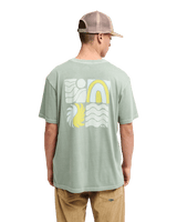 The Quiksilver Mens EVO Vibes T-Shirt in Iceberg Green