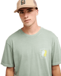 The Quiksilver Mens EVO Vibes T-Shirt in Iceberg Green