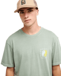 The Quiksilver Mens EVO Vibes T-Shirt in Iceberg Green
