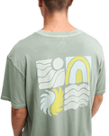 The Quiksilver Mens EVO Vibes T-Shirt in Iceberg Green