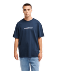 The Quiksilver Mens Slacker T-Shirt in Dark Navy