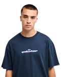 The Quiksilver Mens Slacker T-Shirt in Dark Navy