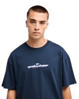 The Quiksilver Mens Slacker T-Shirt in Dark Navy
