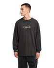 The Quiksilver Mens Crystal Long Sleeve T-Shirt in Tarmac