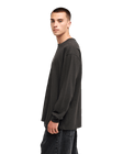 The Quiksilver Mens Crystal Long Sleeve T-Shirt in Tarmac
