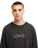 The Quiksilver Mens Crystal Long Sleeve T-Shirt in Tarmac