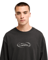 The Quiksilver Mens Crystal Long Sleeve T-Shirt in Tarmac
