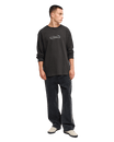 The Quiksilver Mens Crystal Long Sleeve T-Shirt in Tarmac
