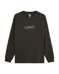 The Quiksilver Mens Crystal Long Sleeve T-Shirt in Tarmac