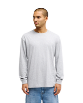 The Quiksilver Mens Salt Water Long Sleeve T-Shirt in Light Grey Heather