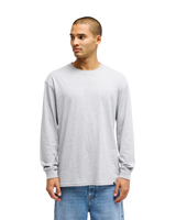 The Quiksilver Mens Salt Water Long Sleeve T-Shirt in Light Grey Heather