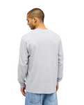 The Quiksilver Mens Salt Water Long Sleeve T-Shirt in Light Grey Heather