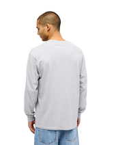 The Quiksilver Mens Salt Water Long Sleeve T-Shirt in Light Grey Heather