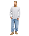 The Quiksilver Mens Salt Water Long Sleeve T-Shirt in Light Grey Heather