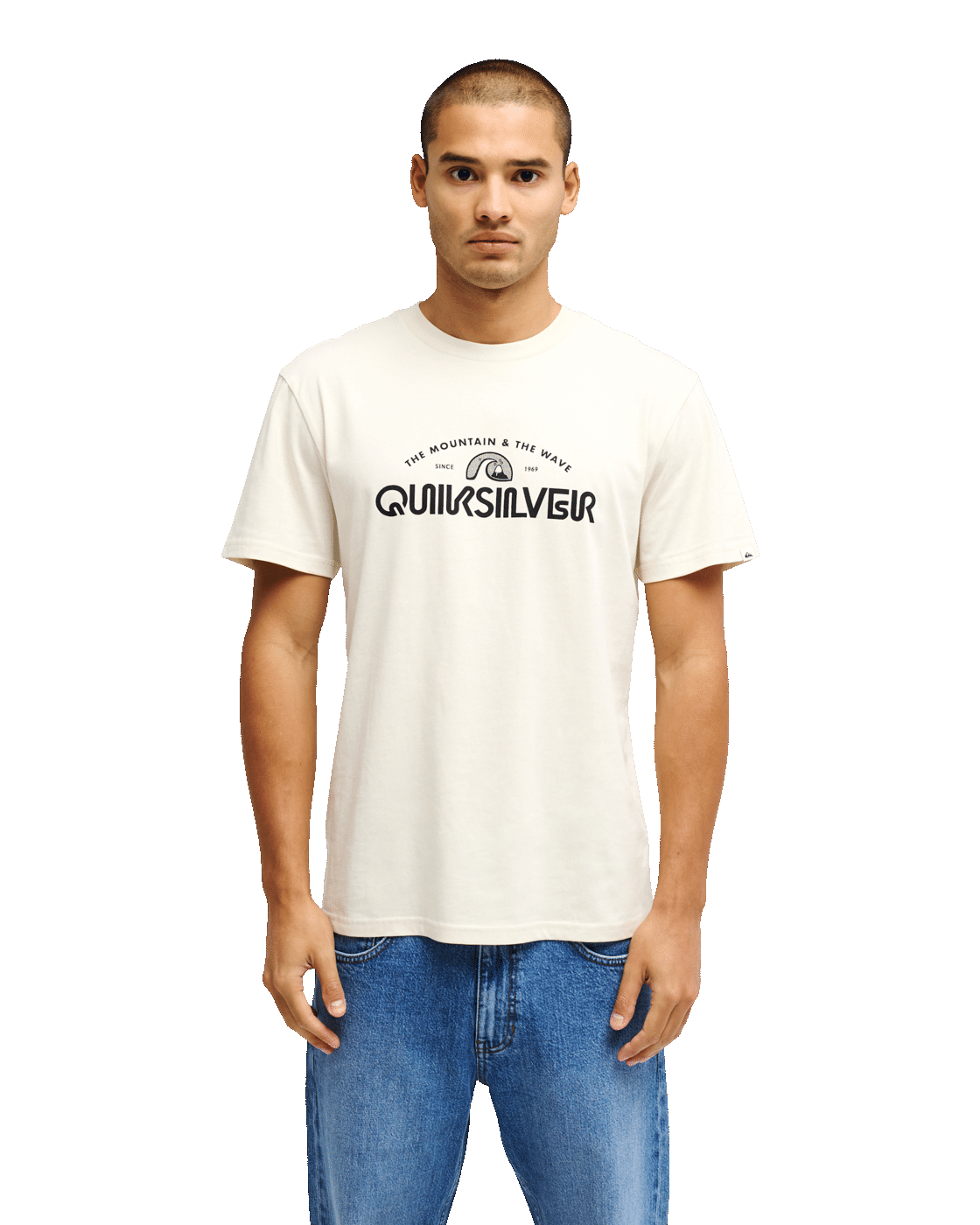 The Quiksilver Mens Vista T-Shirt in Bone White