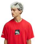 The Quiksilver Mens Echo T-Shirt in Salsa