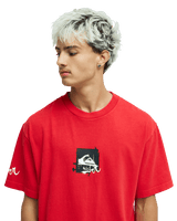 The Quiksilver Mens Echo T-Shirt in Salsa
