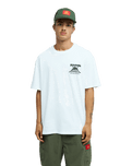 The Quiksilver Mens Bob Marley Uprising T-Shirt in Snow White