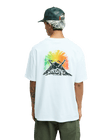 The Quiksilver Mens Bob Marley Uprising T-Shirt in Snow White