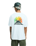 The Quiksilver Mens Bob Marley Uprising T-Shirt in Snow White