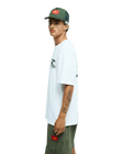 The Quiksilver Mens Bob Marley Uprising T-Shirt in Snow White