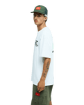 The Quiksilver Mens Bob Marley Uprising T-Shirt in Snow White