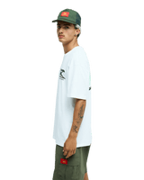 The Quiksilver Mens Bob Marley Uprising T-Shirt in Snow White